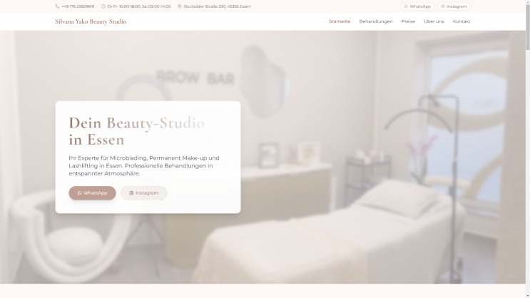 Silvana Yako Beautystudio Desktop Version